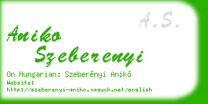 aniko szeberenyi business card